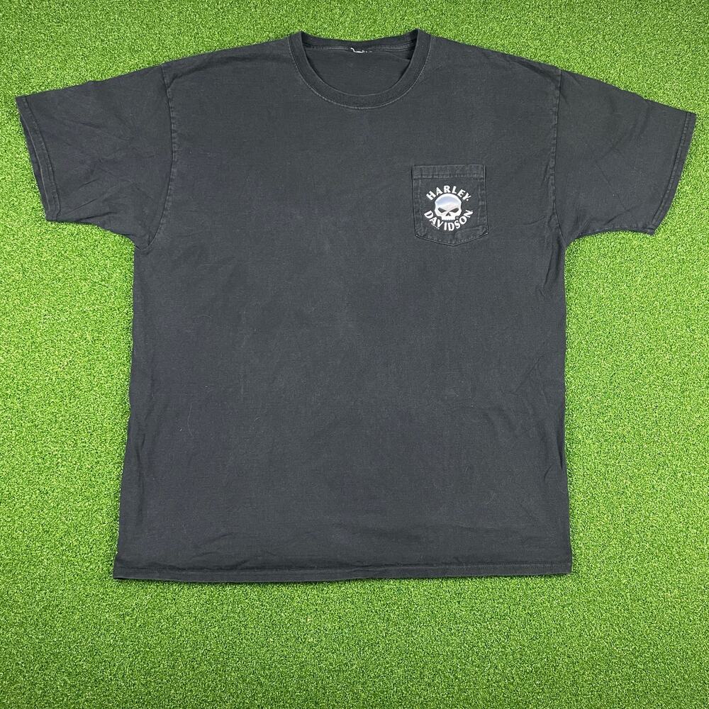 Harley Davidson Black Short Sleeve Motorcycles Riders Birmingham T-Shirt Sz 2XL